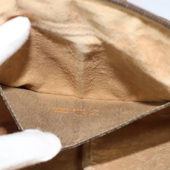 GUCCI GG Supreme Web Sherry Line Bag PVC Beige Gold 904 02 047 Auth th5842 - Picture 12 of 16